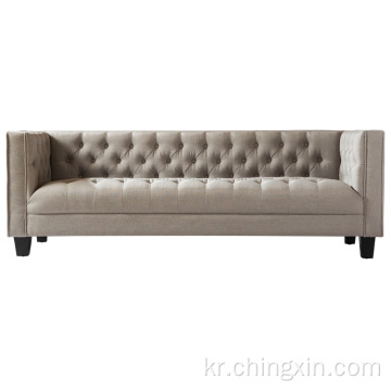 거실 세트 유럽 스타일 Tufted Velvet Chesterfield 소파 세제